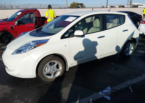 2012 Nissan Leaf Sl z USA, uszkodzony, nr VIN JN1AZ0CP6CT026286
